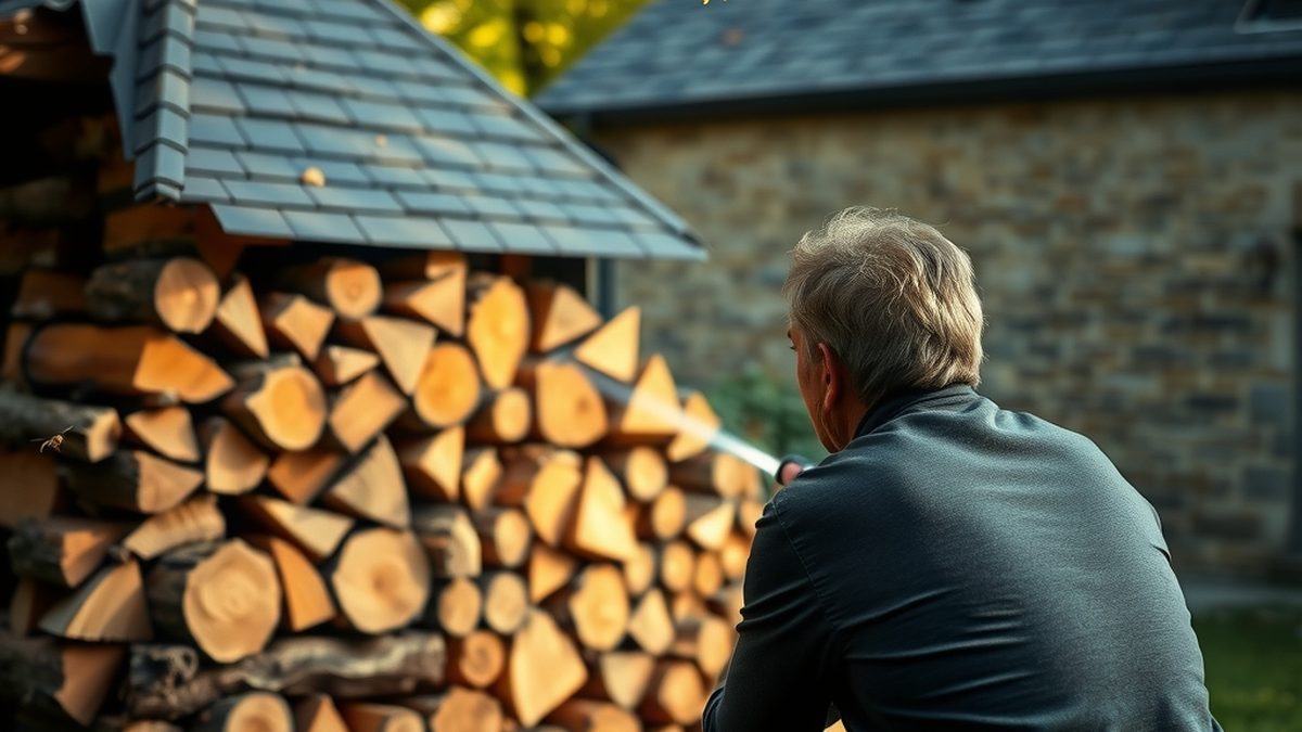 Avant de rentrer le bois de chauffage à l\'automne, un tas mal inspecté peut cacher un nid de guêpes installé depuis l\'été.